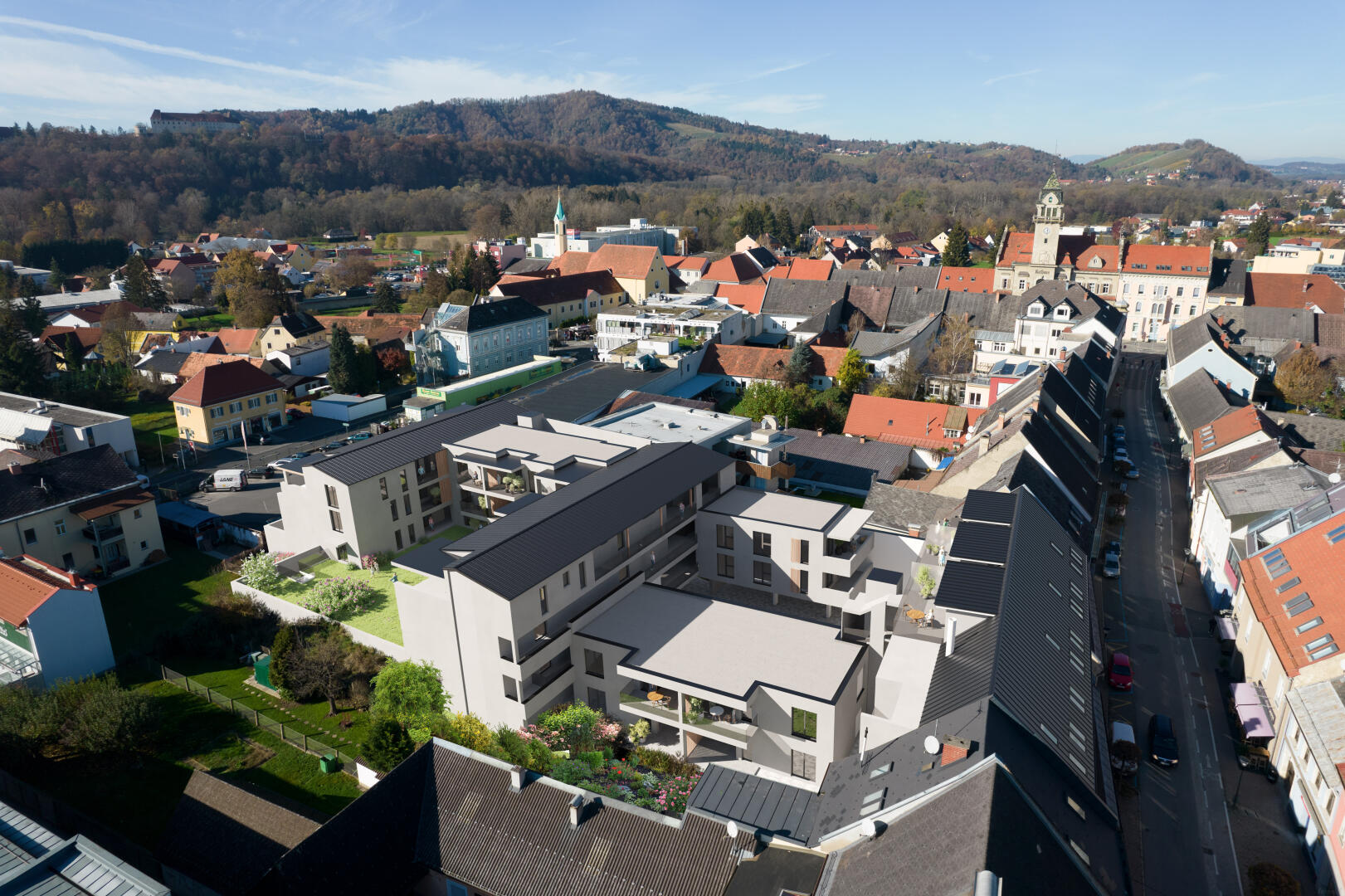 Wohnung zu kaufen: Schmiedgasse 14-16, 8430 Leibnitz - Rendering Projekt Leibnitzer Stadtzentrum