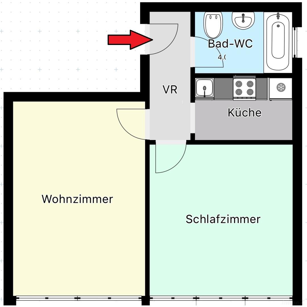 Wohnung zu mieten: Kossgasse, 8010 Graz - Skizze