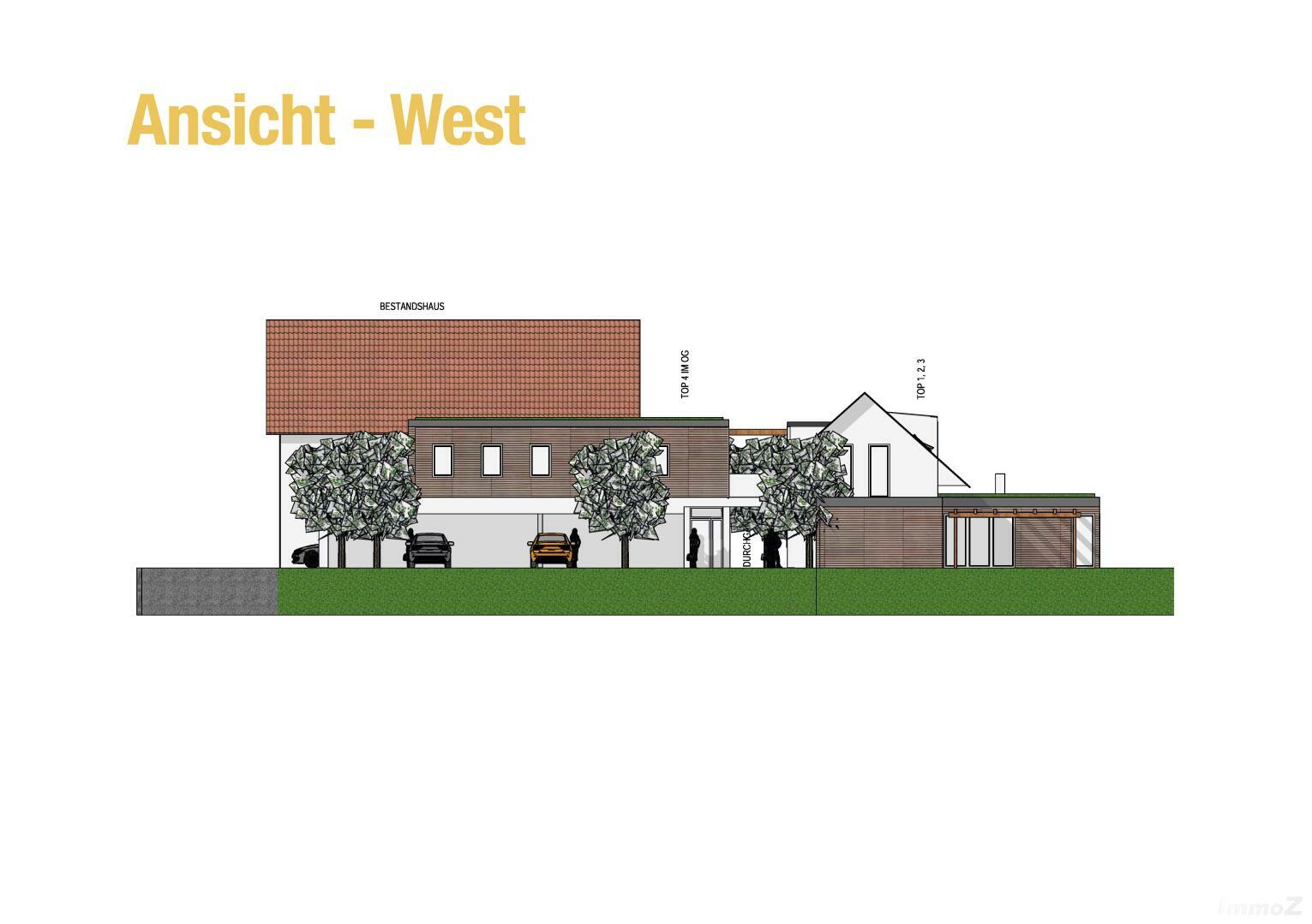 Haus zu kaufen: Ebenholzstraße 24, 8062 Gschwendt - Projekt Ansicht West