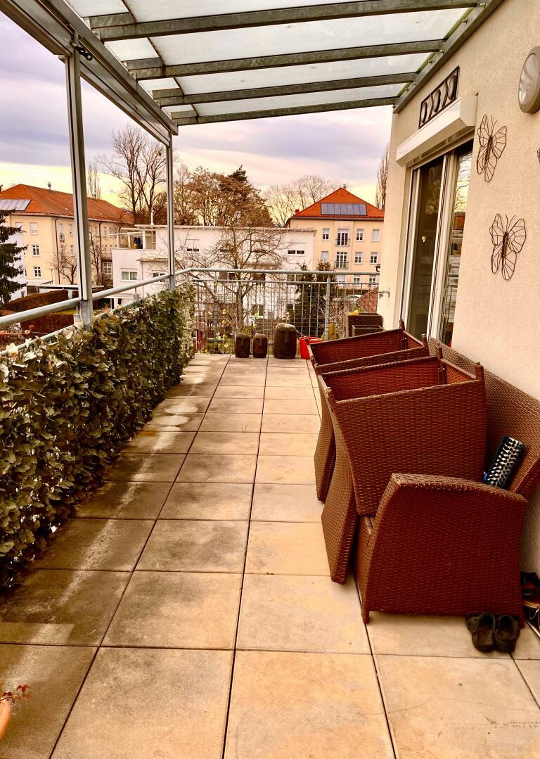 Wohnung zu kaufen: 8041 Graz,07.Bez.:Liebenau - Terrasse mit Glasdach