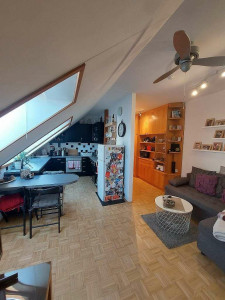 Wohnung zu kaufen: 8020 Graz - Wohnzimmer mit offener Küche