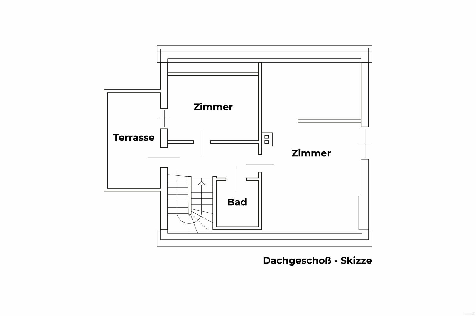 Haus zu kaufen: Hasendorferstraße, 8430 Leibnitz - Dachgeschoss - Skizze