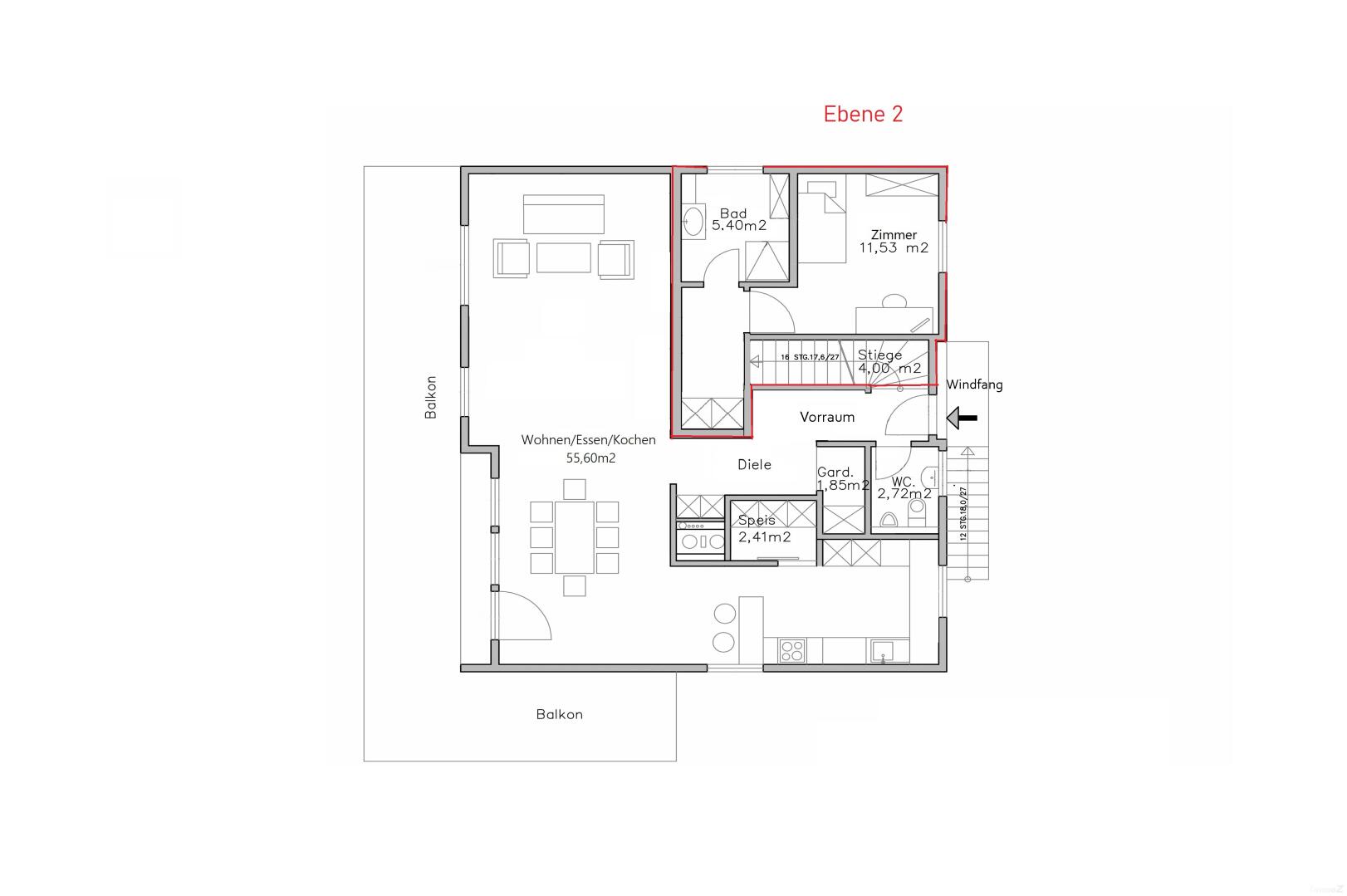 Wohnung zu kaufen: Autaler Straße 37, 8042 Graz - Top 1 Ebene 2