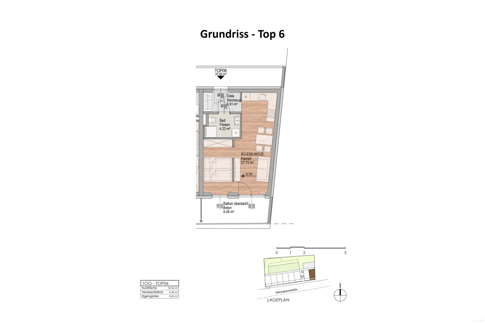 Wohnung zu mieten: Reininghausstraße 56, 8020 Graz - Grundriss Top 6