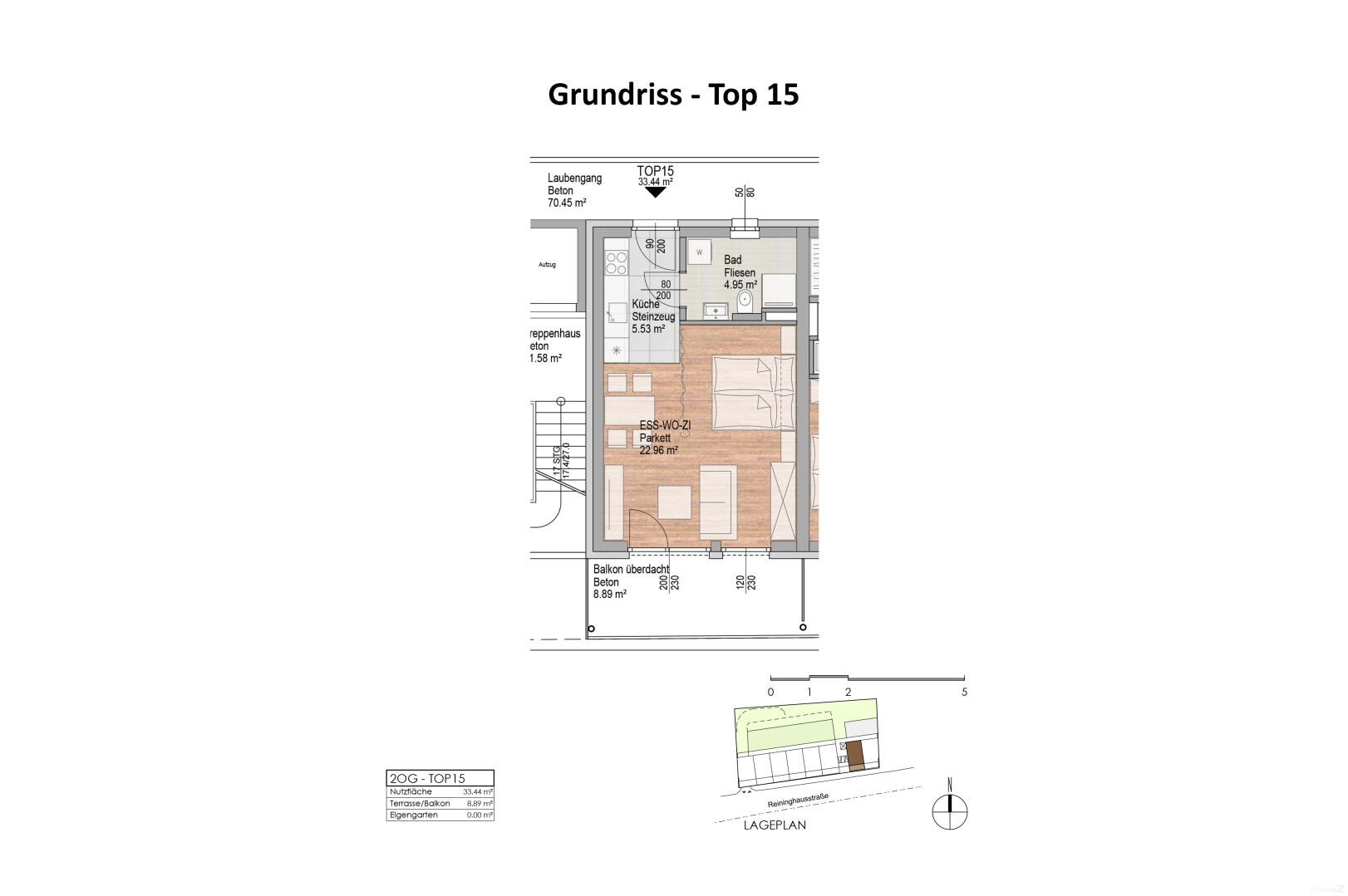 Wohnung zu mieten: Reininghausstraße 56, 8020 Graz - Grundriss Top 15