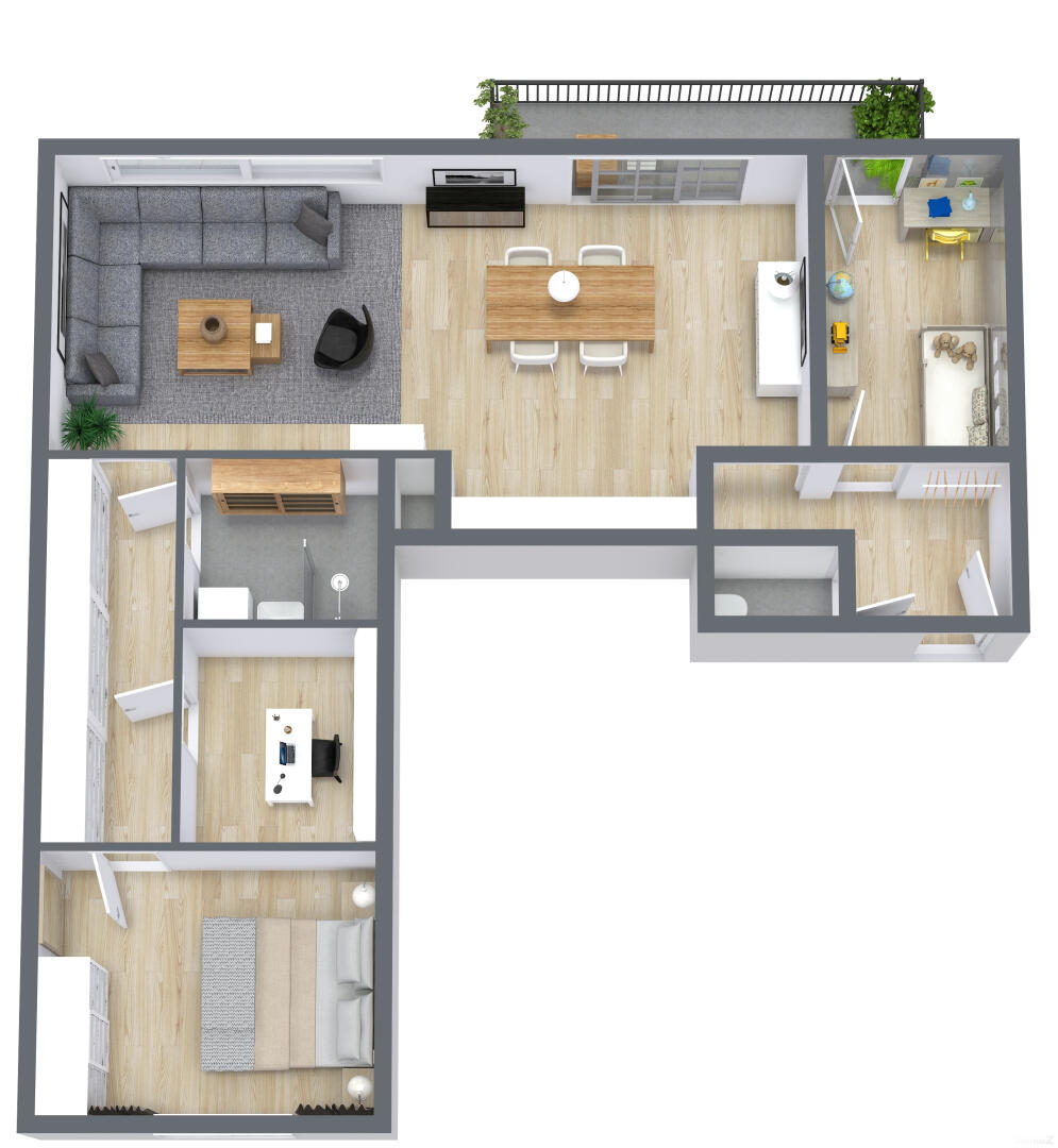 Wohnung zu kaufen: 8020 Graz - 3D Visualisierung